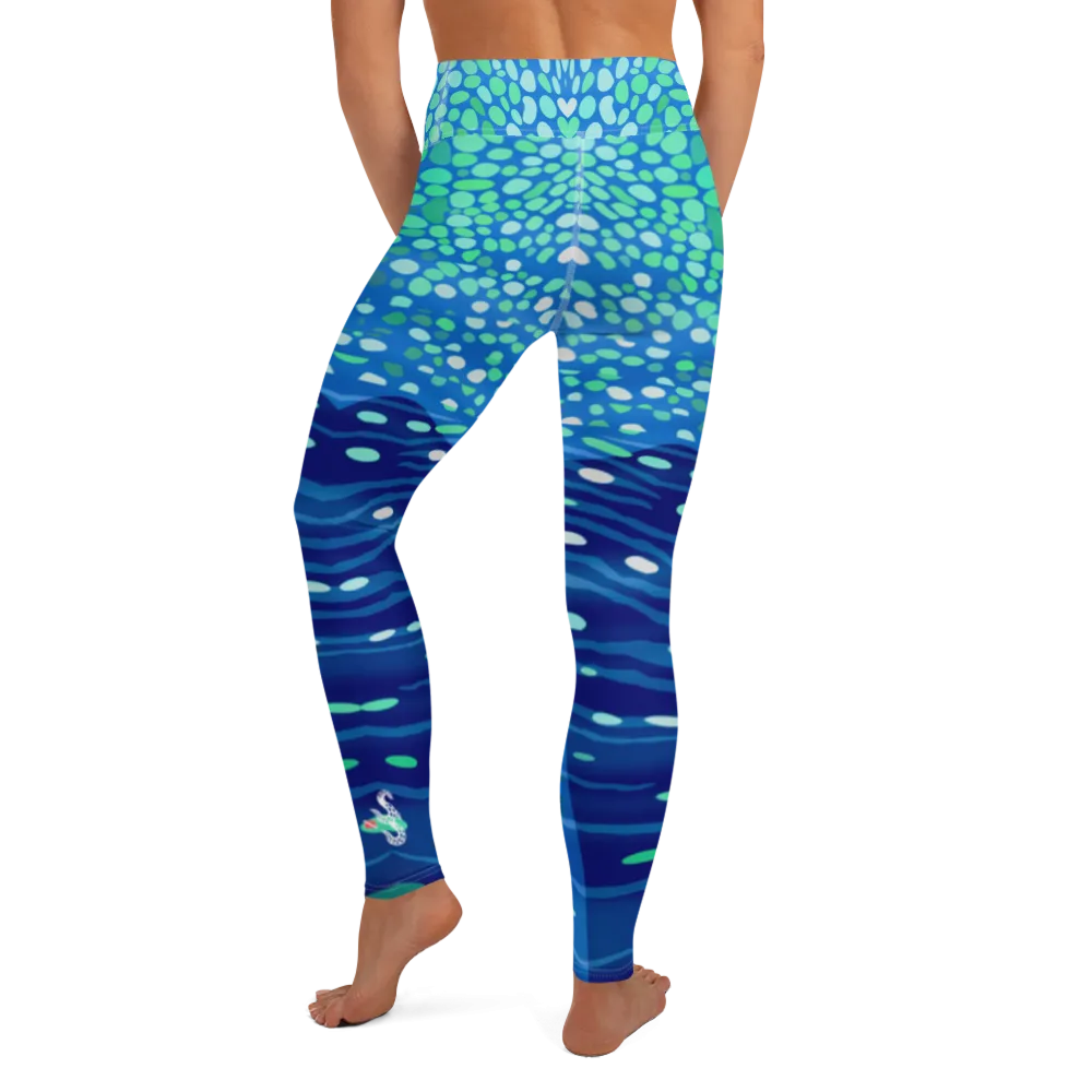 Whale Shark Leggings - Pop Style - High Waist