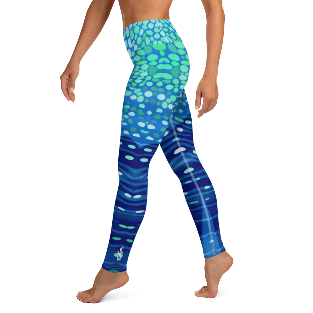 Whale Shark Leggings - Pop Style - High Waist