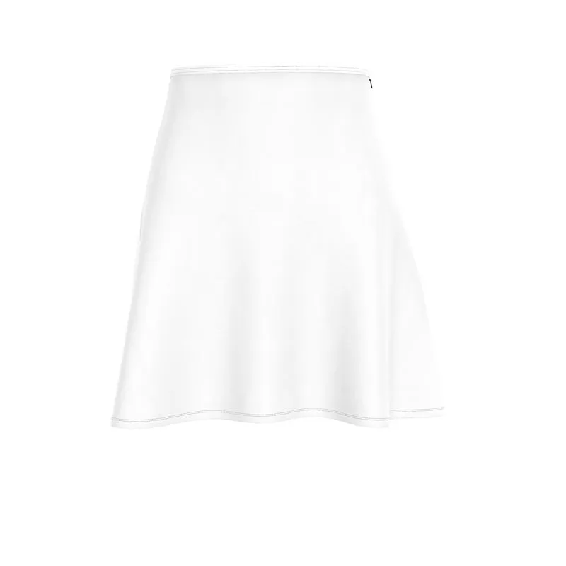 White Flared Skirt