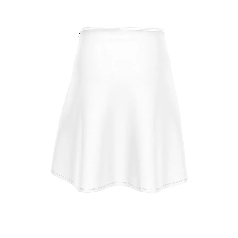 White Flared Skirt