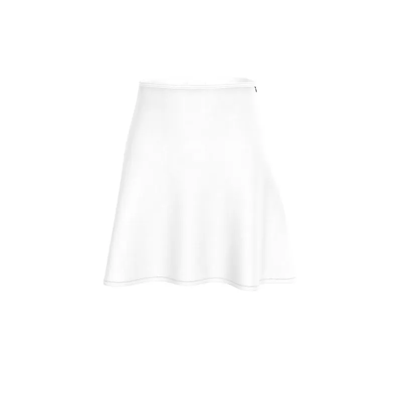 White Flared Skirt