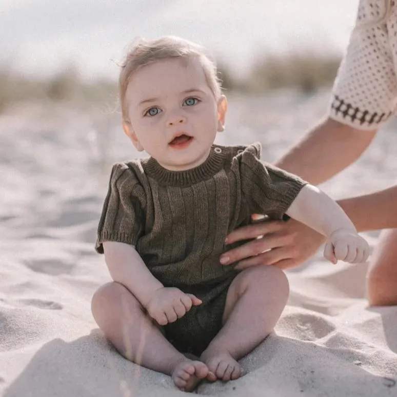 Wide Rib Tee Bodysuit | Mud