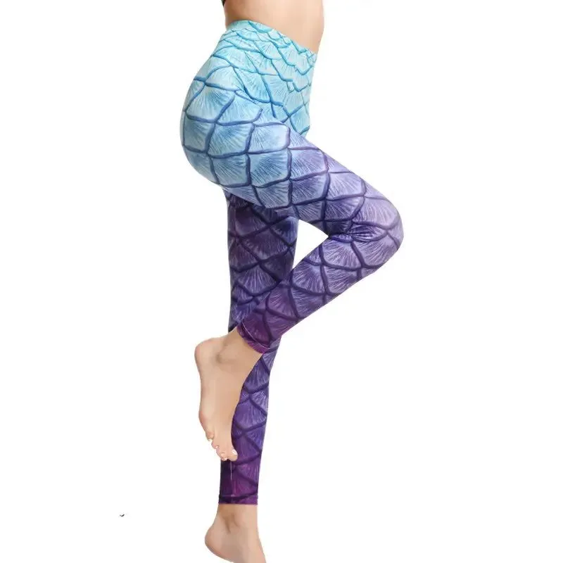Women Leggings: Mermaid Design